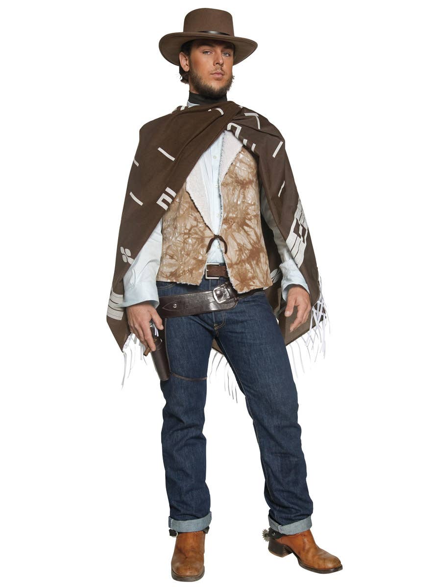 Image of Wandering Wild West Gunman Men's Clint Eastwood Costume - Alternate Image