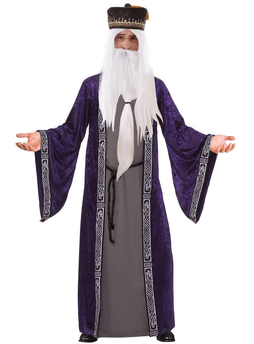 Image of Eccentric Wizard Men's Dumbledore Inspired Costume - Main Image