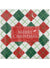 Image of Merry Christmas Red and Green Plaid 20 Pack Paper Napkins