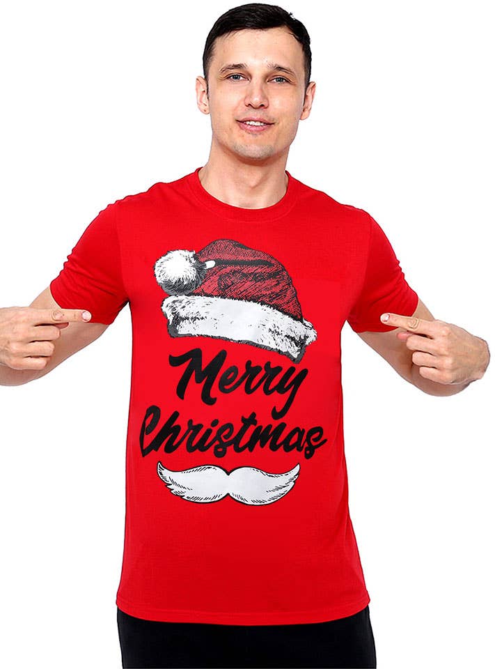 Image of Cool Merry Christmas Men's Novelty Christmas Shirt