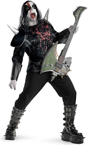 Metal Mayhem Rocker Plus Size Mens Halloween Costume