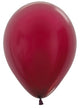 Image of Metallic Burgundy Small 12cm Air Fill Latex Balloon