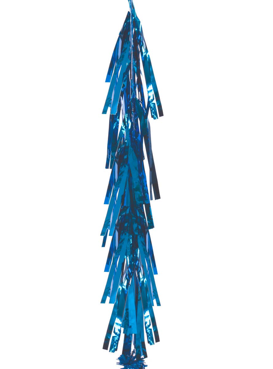 Image of Metallic Caribbean Blue 9 Pack Of 35cm Decorative Tassels - Alternate Image