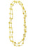 Image of Beaded Metallic Gold Peace Sign Costume Necklaces