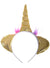 Image of Plush Metallic Gold Unicorn Costume Headband