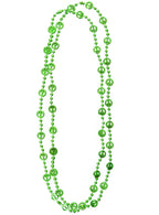 Image of Beaded Metallic Green Peace Sign Costume Necklaces
