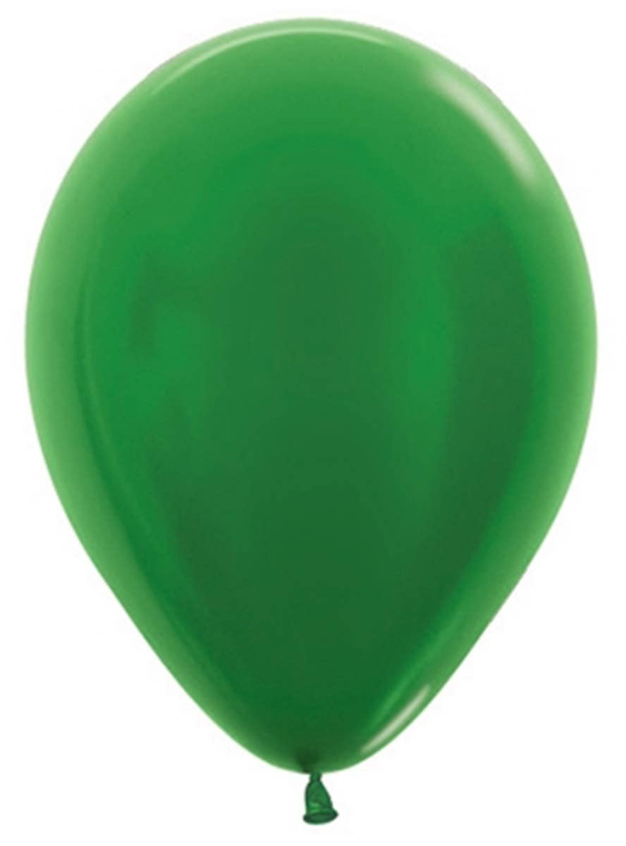 Image of Metallic Green Small 12cm Air Fill Latex Balloon