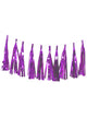 Image of Metallic Light Purple 9 Pack Of 35cm Decorative Tassels - Main Image