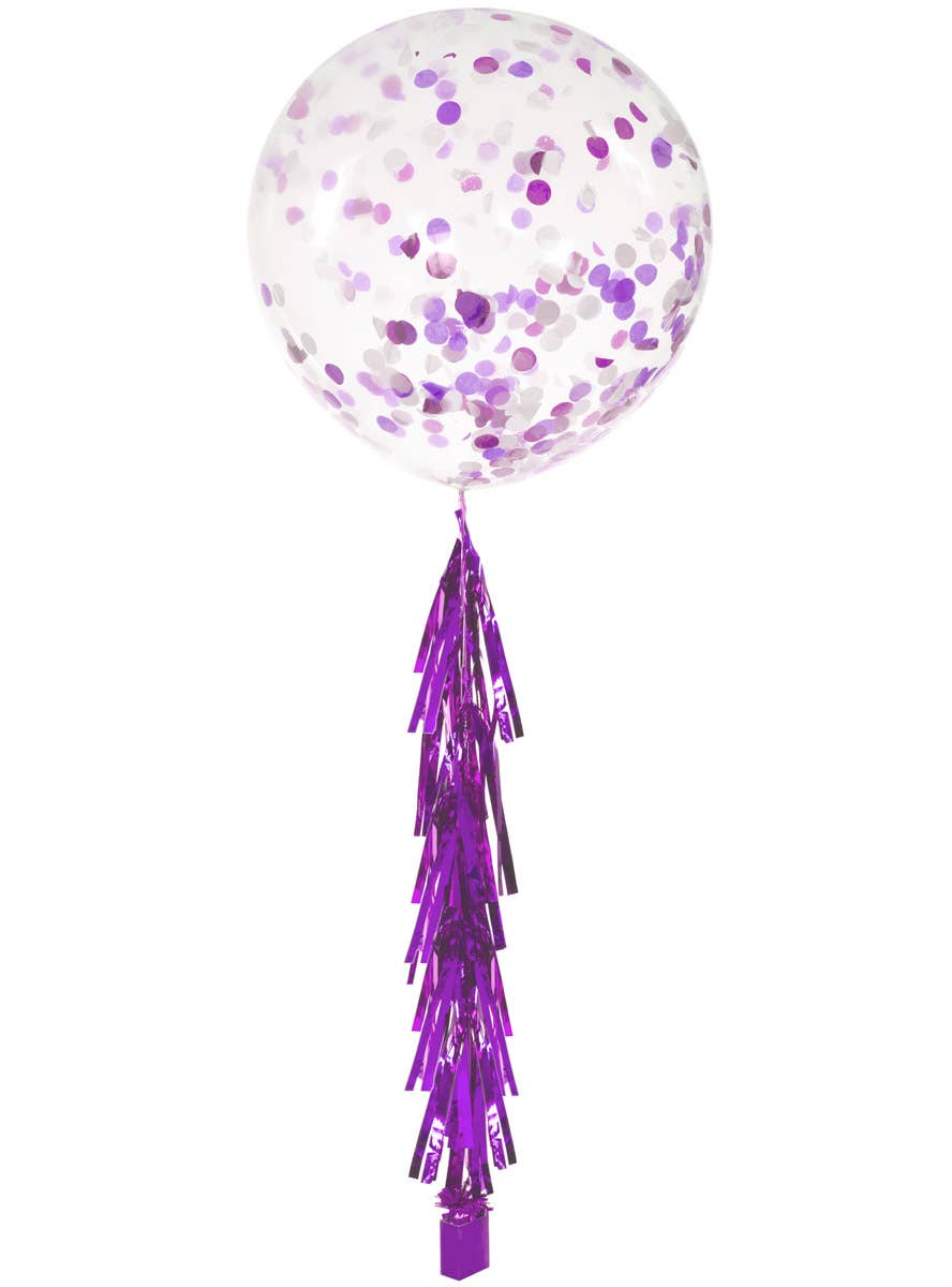 Image of Metallic Light Purple 9 Pack Of 35cm Decorative Tassels - Alternate Image 2