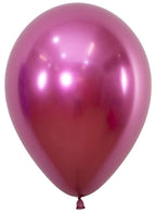 Image of Metallic Reflex Fuchsia Single 30cm Latex Balloon    