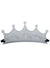 Image of Soft Metallic Silver Crown on Headband Costume Accessory - Main Image