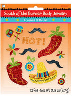 Image of Mexican Fiesta Glitter Body Stickers