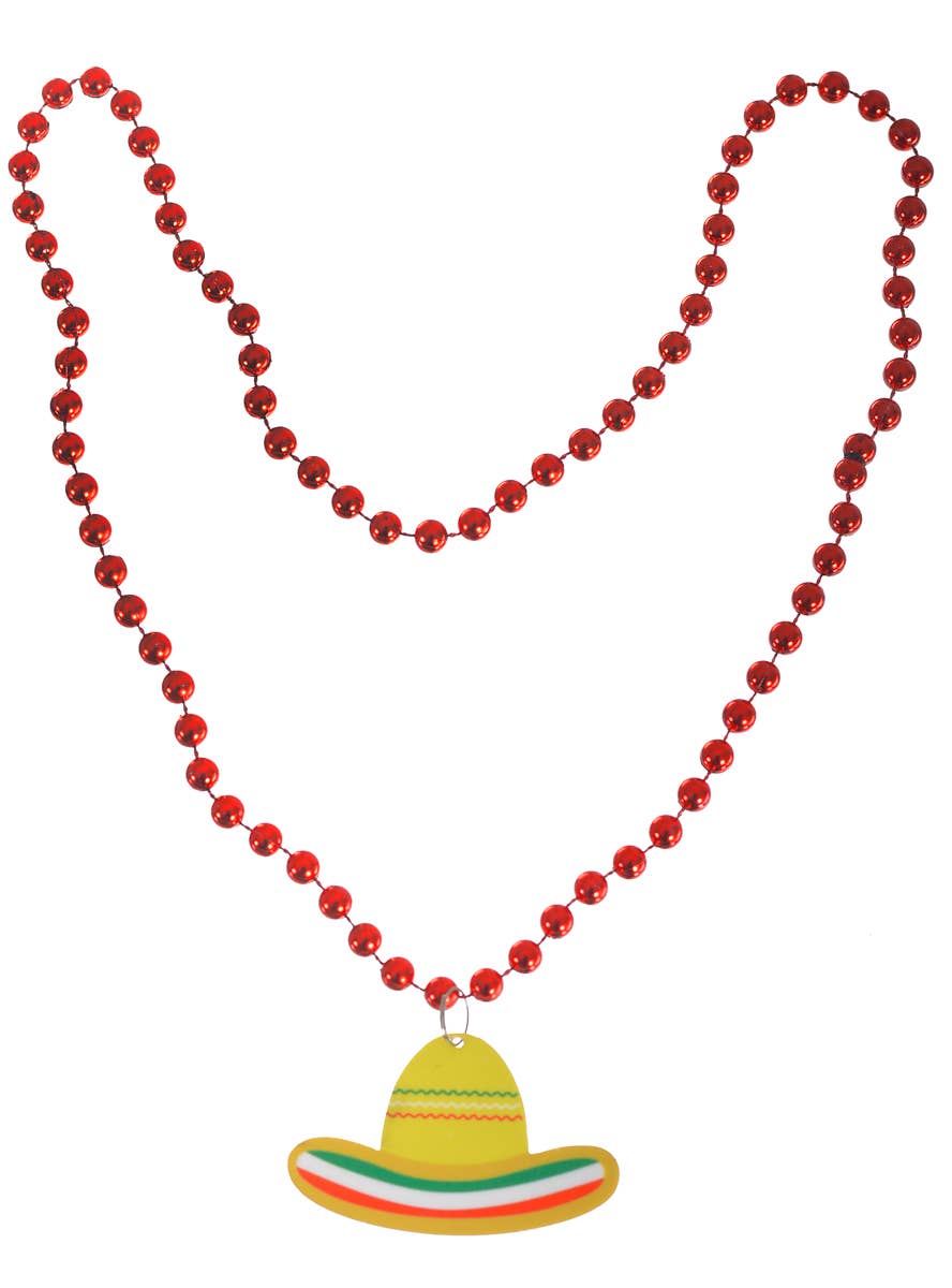 Image of Mexican Sombrero Hat Pendant Costume Necklace