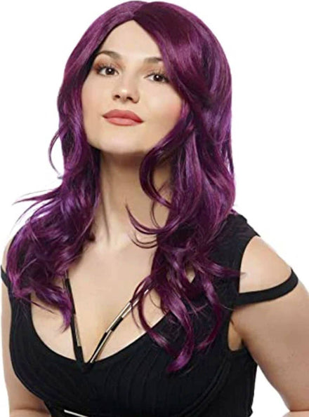 Image of Midnight Passion Women's Long Purple Costume Wig