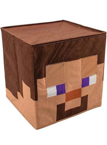 Image of 3D Full Head Minecraft Steve Costume Mask - Main Image