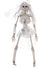 Image of Small Hanging White Skeleton Bride Halloween Decoration 
