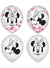 Image Of Minnie Mouse Forever 6 Pack Party Balloons with Confetti