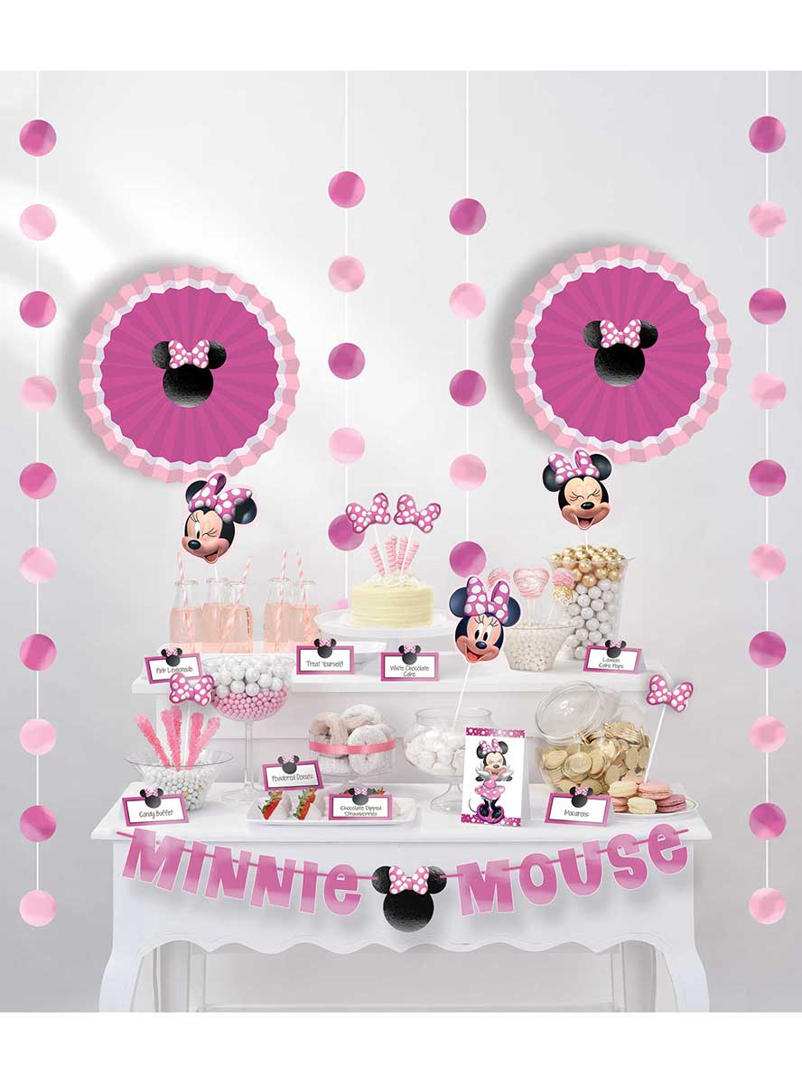 Image Of Minnie Mouse Forever Buffet Table Decoration Kit