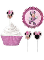 Image Of Minnie Mouse Forever 48 Pack Cupcake Pans and Picks Set