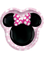 Image Of Minnie Mouse Forever Shaped 8 Pack Paper Plates