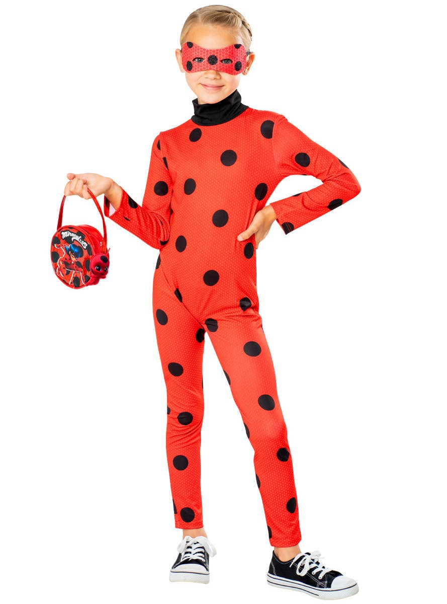 Image of Miraculous Ladybug Bag and Mask Costume Accessory Kit - Alternate Image