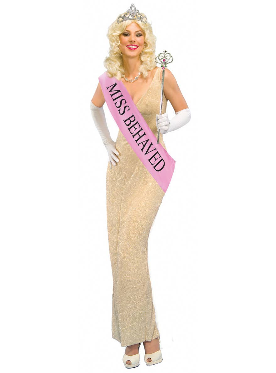 Image of Miss Behaved Sash, Tiara and Wand Costume Accessory Set - Main Image