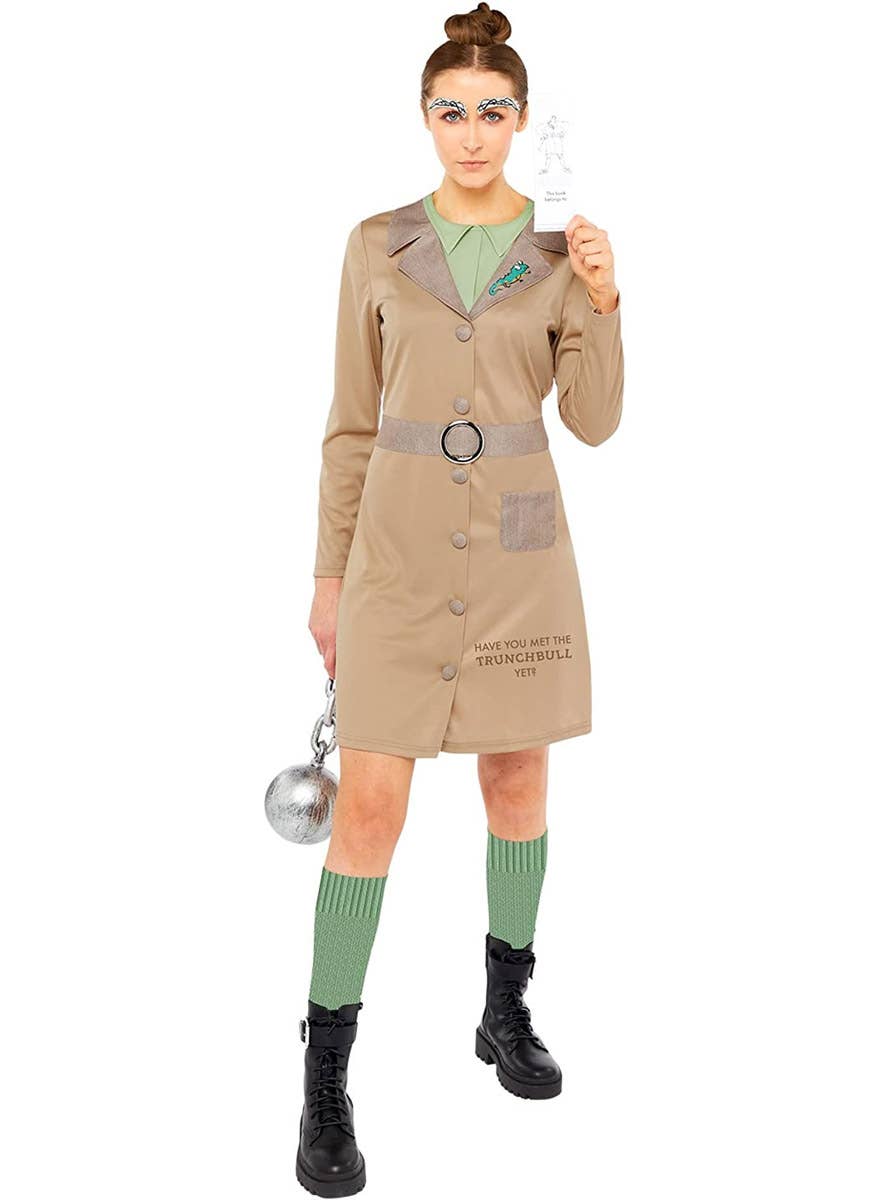 Image of Roald Dahl Women's Miss Trunchbull Book Week Costume - Alternate Front View 1