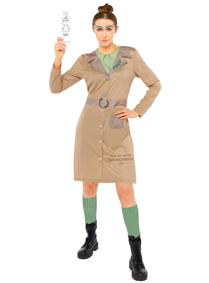 Image of Roald Dahl Women's Miss Trunchbull Book Week Costume - Front View