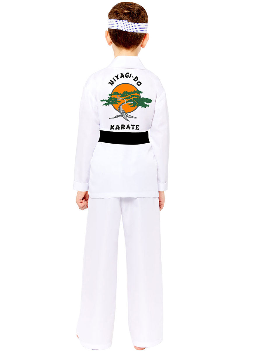 Back image of Cobra Kai Boys Miyagi de Karate Costume