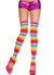 Knee High Rainbow Striped Leg Warmers for Women