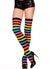 Women's Knee High Rainbow Striped Leg Warmers