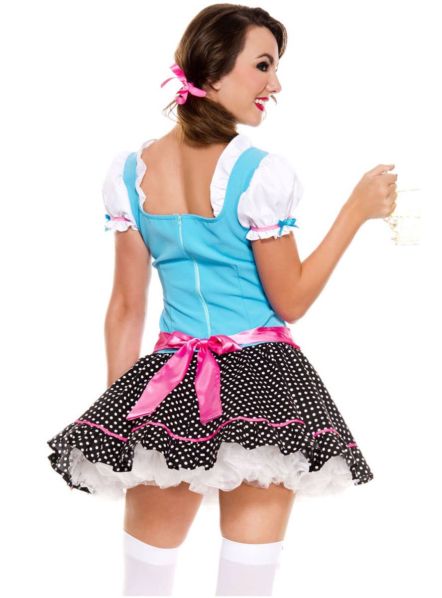 Women's Sexy Miss Oktoberfest Fancy Dress Costume Back Image