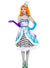 Miss Mad Hatter Women's Fairytale Fancy Dress Costume Front Image