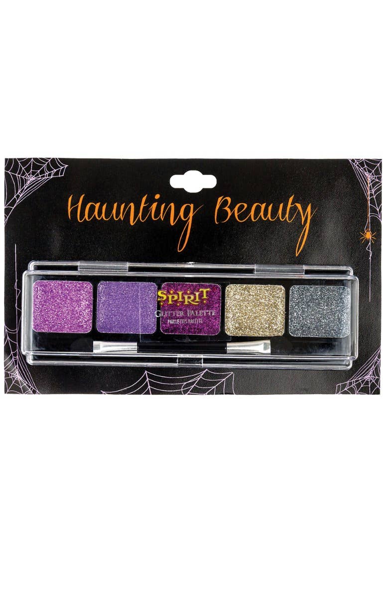 Purple Glitter Make Up Eye Shadow Cosmetics Palette Costume Accessory Main Image