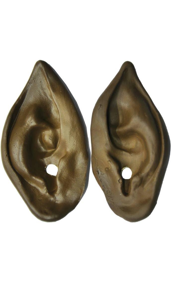Special FX Pointed Brown Latex Werewolf Ears Costume Accessory Image