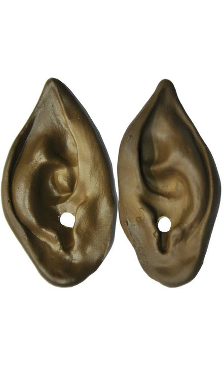 Special FX Pointed Brown Latex Werewolf Ears Costume Accessory Image