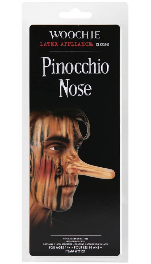 Long Flesh Colour Prosthetic Pinocchio Nose Special FX Costume Accessory Alternative Image