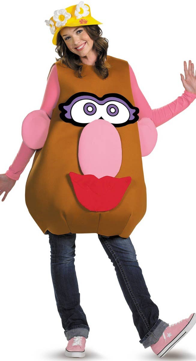 Disguise Adult's Mr And Mrs Potato Head Toy Story Novelty Plush Fancy Dress Costume Female Image 
