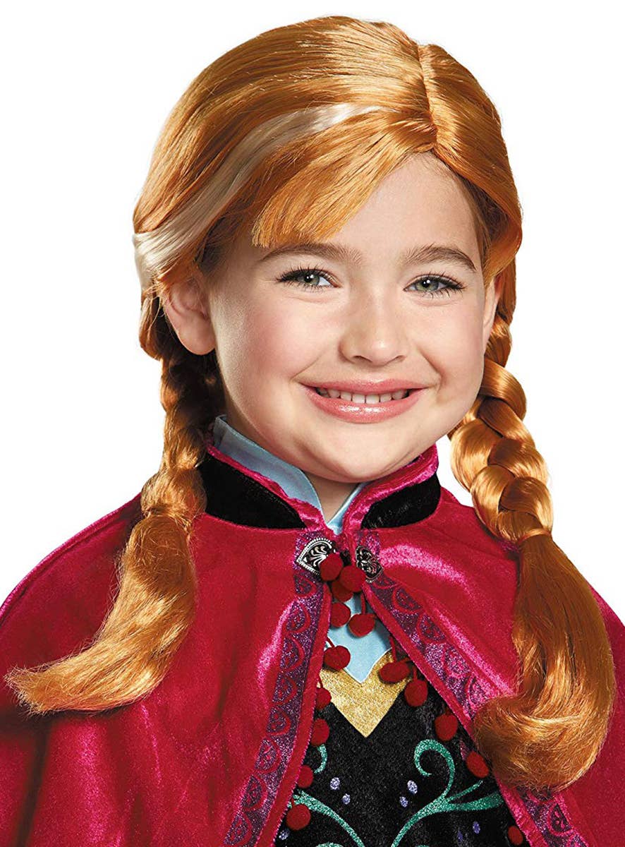 Disney Dress Up Girl's Officially Licensed Frozen Anna Costume Wig - Main Image 
