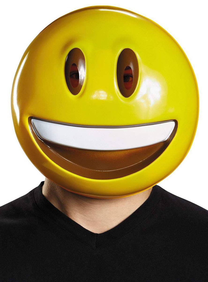 Smiley Emoji Face Adult's Costume Accessory Mask Main Image