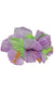 Hawaiian Purple and Green Hibiscus Flower Hair Clip Costume Accessory For Women Main Image