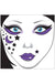 Black And Purple Glitter Stick On Face Tattoo Makeup With Moon And Star Stickers And Diamontes Main Image