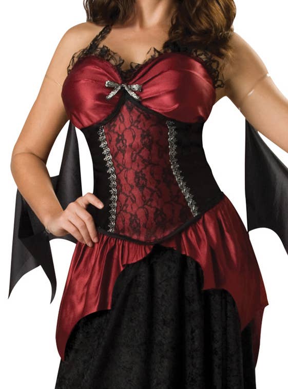 Vampira Womens Sexy Vampire Halloween Costume - Close Image