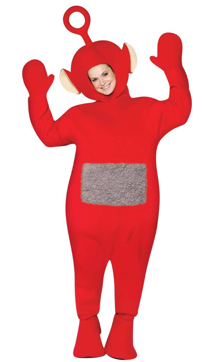 Adult's Red Teeltubbie Po Fancy Dress Costume Main Image