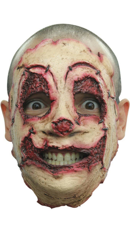 Adult's Deluxe Serial Killer Clown Latex Halloween Mask Costume Accessory Main Image 