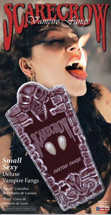 Scarecrow Brand Deluxe Small Sexy Custom Fit Vampire Fangs Pack Image
