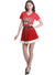 Image of Mrs Claus Womens Red Velvet Christmas Skirt