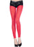 Womens Red Opaque Footless Leggings