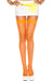 Orange Thigh High Fishnet Costume Stockings for Women