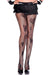 Women's Full Length Black Fishnets with Butterflies